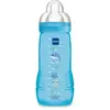 Biberon 2eme âge - MAM - Easy Active - Bleu - 330ml - Tétine ultra-douce