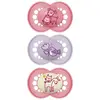 Mam Sucette Original + de 18 Mois Rose Lot de 3 Référence 18