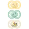 Mam Sucette Original + de 18 Mois Beige Lot de 3 Référence 20