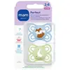 MAM Sucettes 2-6 mois perfect silicone beige / bleu / vert