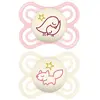 MAM Lot De 2 Sucettes Perfect Nuit Tendance 2-6 Mois Aléatoire - Mam