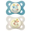 Mam Pack Original Night Sucette Silicone 2-6m 2uts