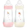 MAM Lot De 2 Biberons Anti-Colique 260 Ml Bonbon Et Coton - Mam