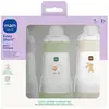MAM 3 biberons Easy Start 260ml Lilas+Lilas+Sable Tétine débit 2