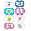 Sucette silicone Mam Lot de 2 sucettes anatomiques 2ème âge Classique