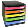Exacompta - Bloc de classement BIG-BOX PLUS 5 Tiroirs Punchy arlequin
