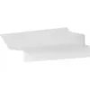 Eglo Applique murale applique maison applique lumière extérieure lampe d'entrée, 2 ampoules anti-éclaboussures IP44, acier blanc, led 2,5W 360Lm blanc