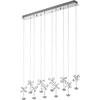 Eglo Suspension métal argenté  LED intégrée
