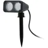 EGLO Luminaire à piquer extérieur plastique noir nema 1 gu10 2x2,8w 409631