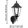 Applique extérieure Noir, Argent-Patine 1X60W-Navedo - EGLO LIGHTING - 93457