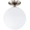 Plafonnier RONDO 1 ampoule nickel satiné