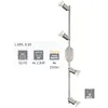 EGLO Spot BUZZ-LED 4 ampoules nickel satiné