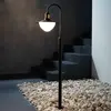 EGLO Potelet extérieur SIRMIONE en acier galvanisé noir