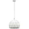 Eglo Roccafort Suspension 1 Ampoule en Acier Blanc Culot E27 Ø 40 cm