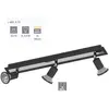 Eglo Sarria Spot Acier Plafonnier 3 Lumières 15 W Noir Chrome