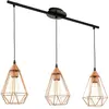 EGLO TARBES - Suspension 3 Lumières Métal Noir/Cuivre L79cm