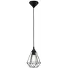 EGLO Suspension Tarbes à 1 lampe, 17,5 cm, noir