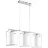 EGLO Suspension LONCINO 1 3 ampoules chrome