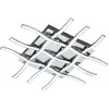 EGLO Plafonnier LASANA 1 chrome abat jour blanc hauteur 6,5 Cm
