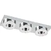 EGLO Plafonnier FRADELO 3 ampoules chrome abat jour chrome