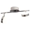 EGLO Double spot LED rond Salto L36 cm - Chrome Gris
