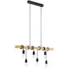 Suspension, industriel métal hètre Eglo Townshend L.100 cm, 6 lumière(s)