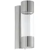 Applique murale - Eglo - RobLEDo - Acier inoxydable - IP44 - 2x LED - 26cm hauteur