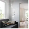 Eglo Farsala - Suspension À 5 Ampoules En Spirale, Nickel Satiné Avec Abat-Jour En Verre Fumé, G9