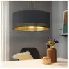 EGLO Esteperra Plafonnier Suspendu Cylindrique À 3 Lampes Noir