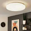 Eglo Plafonnier Led Benariba - 1 Ampoule Murale Moderne - en Acier et Plastique - Blanc Chaud - Diamètre : 33 cm