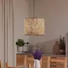 EGLO Suspension Butterburn, Ø 36 cm, beige/vert, tissu