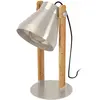 EGLO Lampe de table Cawton, hauteur 38 cm, acier/brun, acier/bois