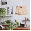 EGLO Suspension Hykeham, Ø 38 cm, naturel, bambou