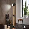 EGLO Lampe sur pied Hornwood, hauteur 140 cm, noir/brun, acier