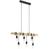 EGLO Suspension Townshend avec du bois 6 lampes