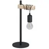 Eglo - Lampe, E27 max 60W industriel métal noir connectée Townshend
