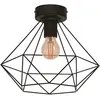 EGLO Plafonnier cage Tarbes à 1 lampe Ø 32,5 cm noir