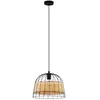 EGLO Suspension Anwick en acier/rotin, Ø 37 cm
