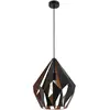 EGLO Suspension géométrique en acier noir et cuivre diamètre 38cm CARLTON