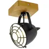 EGLO Spot pour plafond Gatebeck, bois et métal, 1 lampe