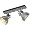 Eglo Eglo Projecteur Barnstaple 2 Lampes Patine Marron Et Noir