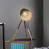 EGLO Lampe de table à poser Chester E27 - Acier noir et cuivre - 60W