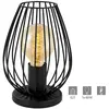 EGLO Lampe à poser 1L Newtown E27 60W métal noir