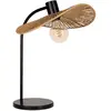 EGLO Lampe à poser Siruela, marron, hauteur 47 cm, cordon en papier, E...