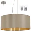 EGLO Suspension Maserlo rond, taupe-doré