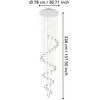 EGLO Stars Of Light Suspension LED Pianopoli chrome Ø 78 cm