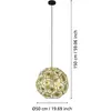Suspension métal doré D5
