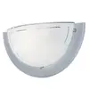 EGLO APPLIQUE METAL/VERRE BLANC