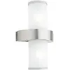 Eglo Applique beverly pour salle de bain et extérieure h35 cm ip44 - inox