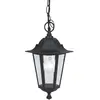 Suspension d'extérieur Laterna - EGLO - Noir - Acier et verre - H35cm